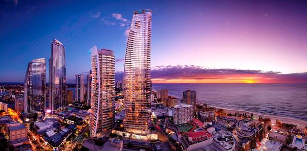 The new Hilton Surfers Paradise, Australia